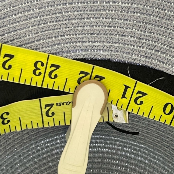 Soft Blue Cloche Style Woven Paper/Straw Hat with Side Bow - Picture 10 of 11